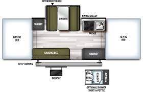 2023 FOREST RIVER FLAGSTAFF 228D, , floor-plans-day image number 0